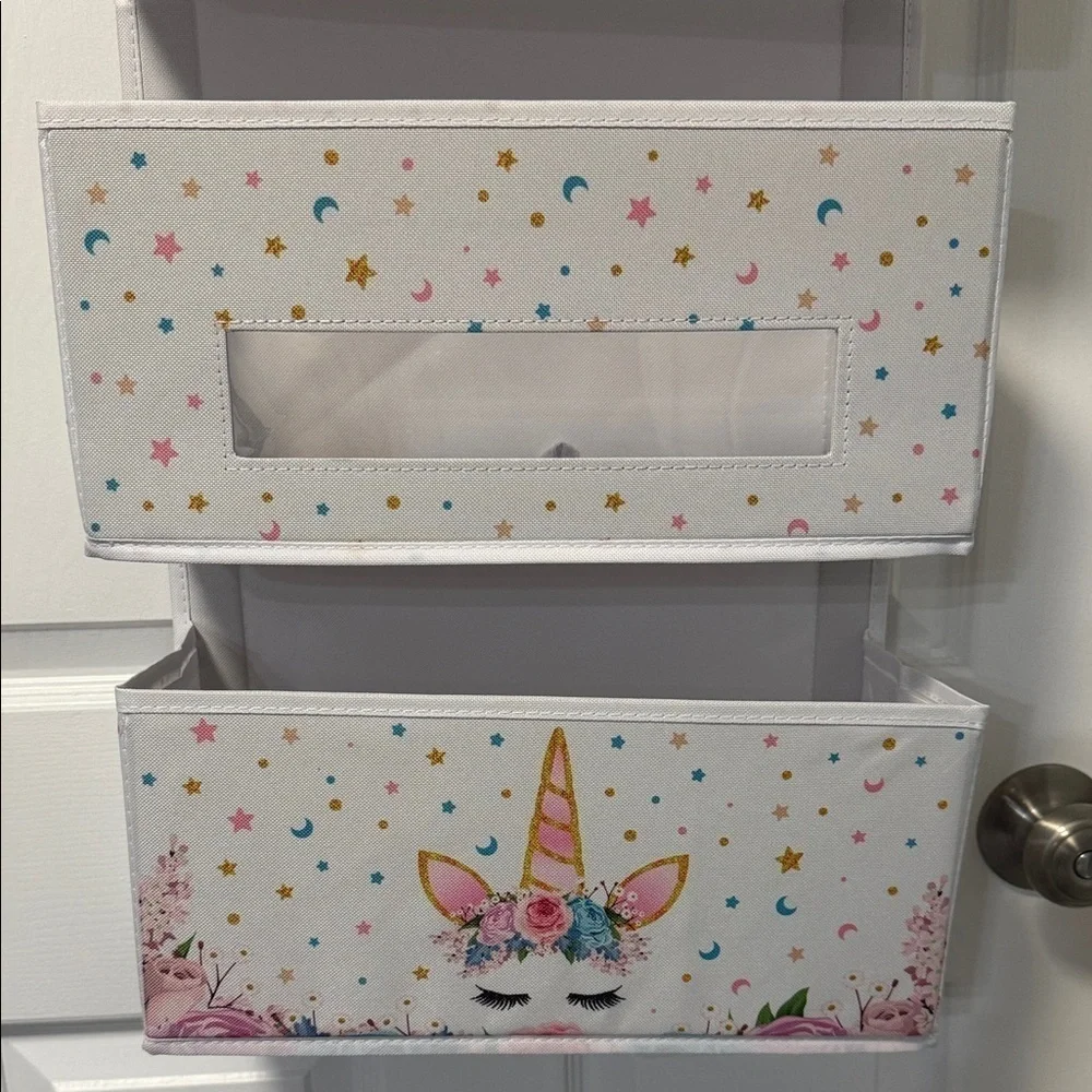 Unicorn and Rainbow Hanging Organizer